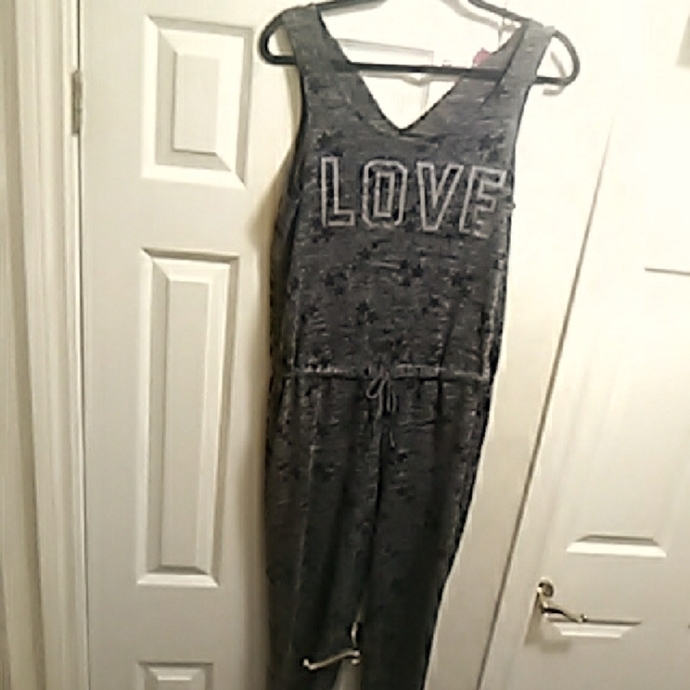 LOVE Gray Women's Lounge Jumpsuit